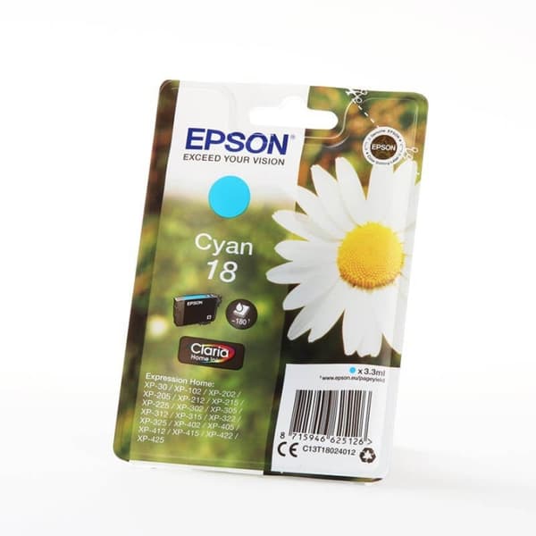 EPSON Bläck C13T18024012 18 Cyan, Daisy