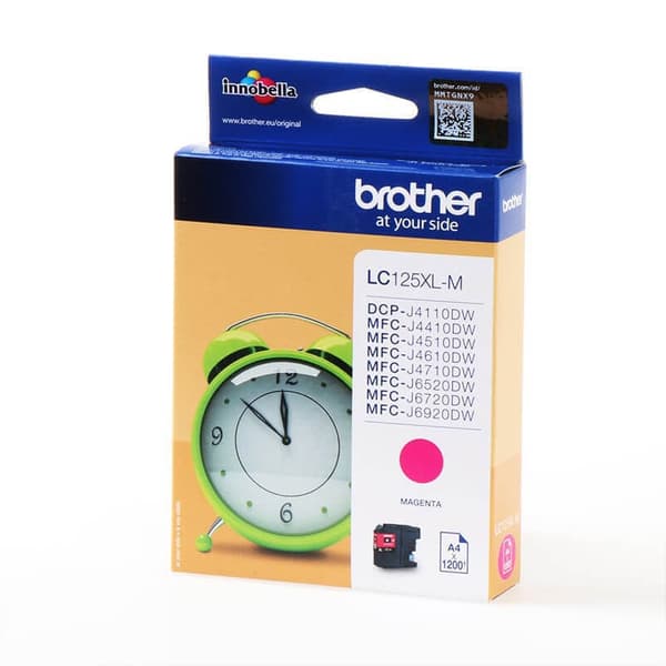 Brother Blekk LC125XLM Høy Kapasitet Magenta