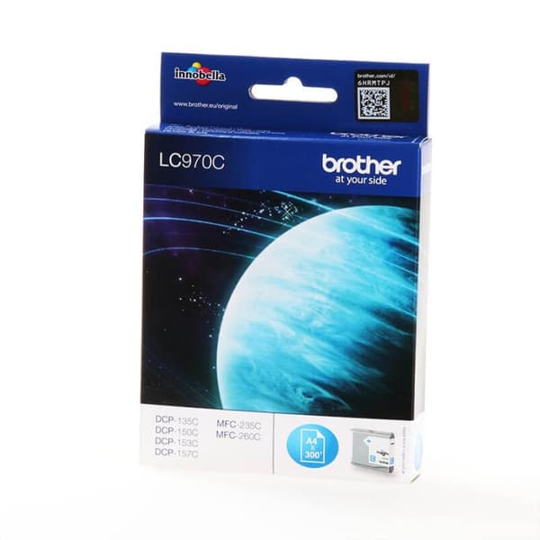Brother Blekk LC970C LC-970 Cyan