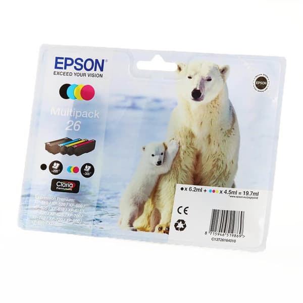 EPSON Blekk C13T26164010 26 Multipack Polar Bear