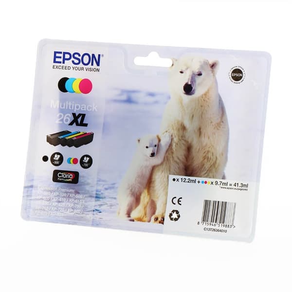 EPSON Bläck C13T26364010 26XL Multipack, Isbjörn