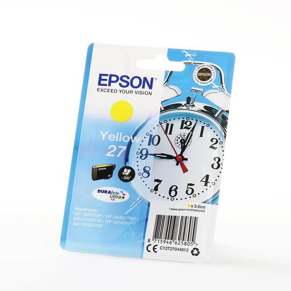 EPSON Blekk C13T27044012 27 Gul Alarm Clock