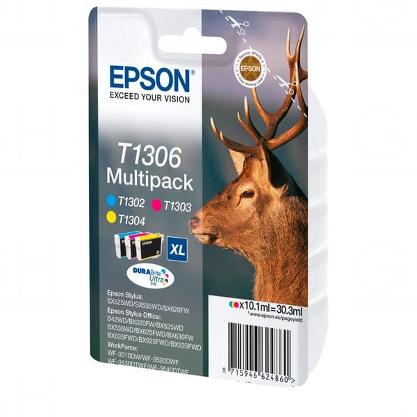 Epson Blækpatron Dura Brite Ultra Multi Pack T 130 T 1306 Flerfarvet