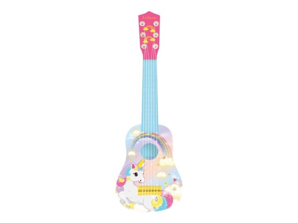 Lexibook - My First Unicorn Guitar for Kids - blå, rosa
