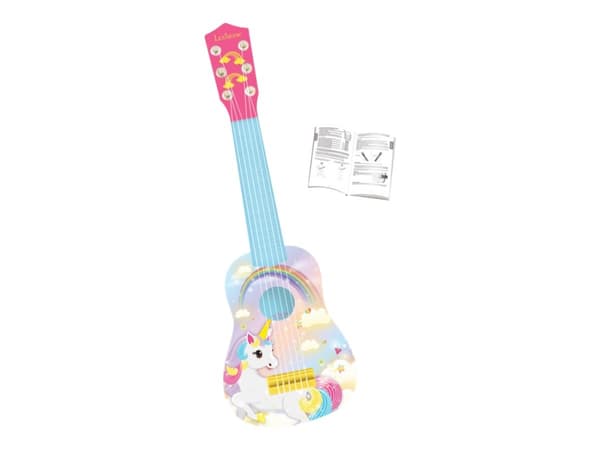 Lexibook - My First Unicorn Guitar for Kids - blå, rosa