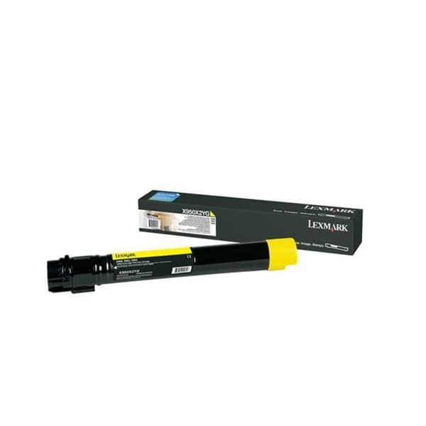 LEXMARK X950, X952, X954 tonerkassett - gul - 22 000 sidor
