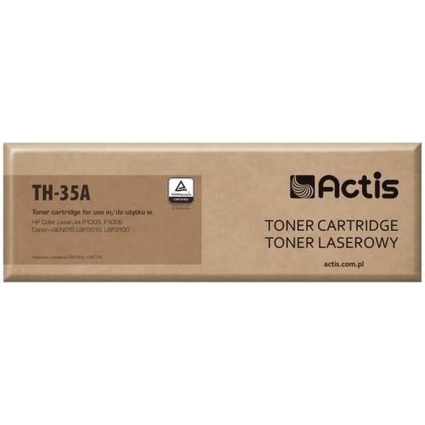 ACTIS TH-35A TONERKASSETT (BYTE HP 35A CB435A, CANON CRG