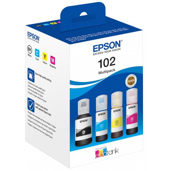 EPSON Blekk C13T03R640 102 Multipakning