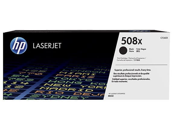 HP tisková kazeta 508x černá originál, CF360X