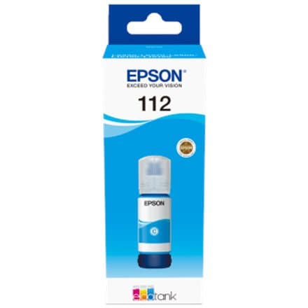 EPSON 6LB 112 EcoTank Pigment Cyan ink bottle