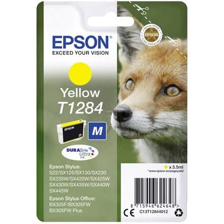 Epson T1284 - M size - yellow - original - ink cartridge