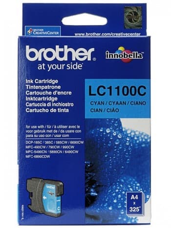 BROTHER LC-1100 ink cartridge cyan standard capacity 5.5ml 325 pages 1-pack