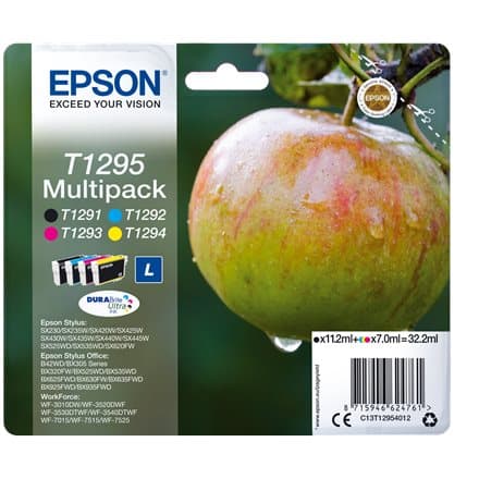 Epson T1295 Multipack - 4-pack - L size - black, yellow, cyan, magenta - original - ink cartridge