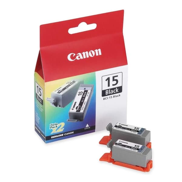 BCI-15 BLK BLACK INK CARTRIDGE/2-PACK F/ I70