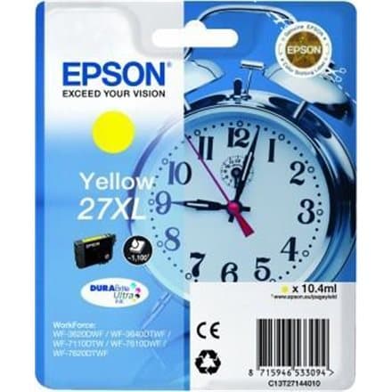 Epson inkoustová náplň/ T2714/ Singlepack 27XL DURABrite Ultra Ink/ Žlutá