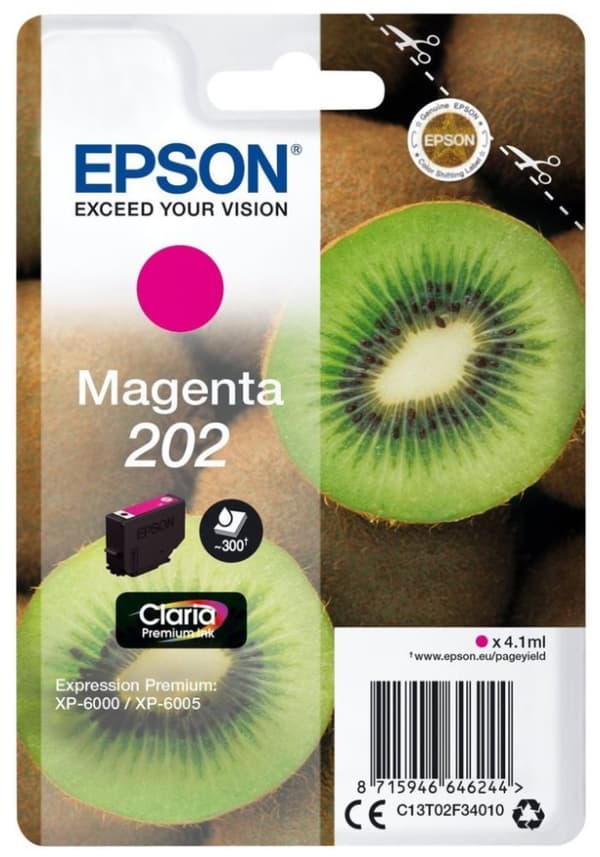Epson inkoustová náplň/ C13T02F34010/ 202/ Premium / Expression Premium XP-6000/ purpurová