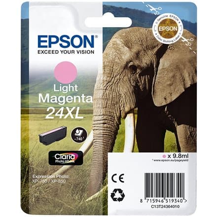 Epson inkoustová náplň/ T2436/ Singlepack 24XL Claria Photo HD Ink/ Světlá Magenta