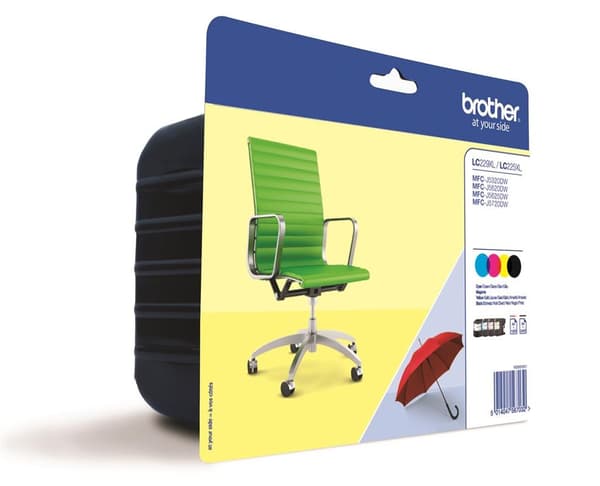 Brother LC229XLVALBP | Ink Cartridge | Black, Cyan, Magenta, Yellow