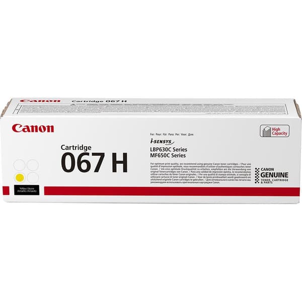 Canon originální toner 067H žlutá pro i-SENSYS MF657Cdw (2350 str.)
