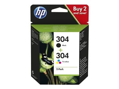 HP originální ink sada HP 304 (CMYK, 100/120str.) pro HP Deskjet 3720, 3721, 3722, 3723, 3724, 3725, 3755