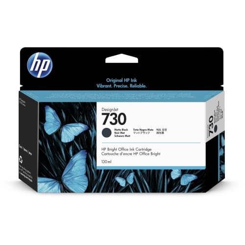 HP 730 130 ml Matte Black Ink Crtg T1600 / T2600 / T1700