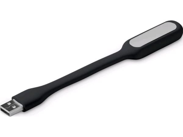 USB bærbar lampe C-TECH UNL-04, fleksibel, svart