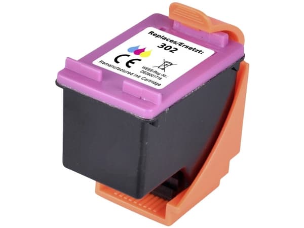 Renkforce Blæk erstatter HP 302, F6U65AE Kompatibel Cyan, magenta, gul RF-5693274