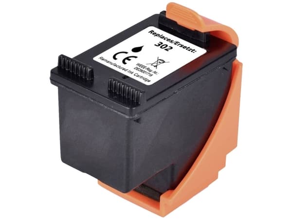 Renkforce Blæk erstatter HP 302, F6U66AE Kompatibel Sort RF-5655886