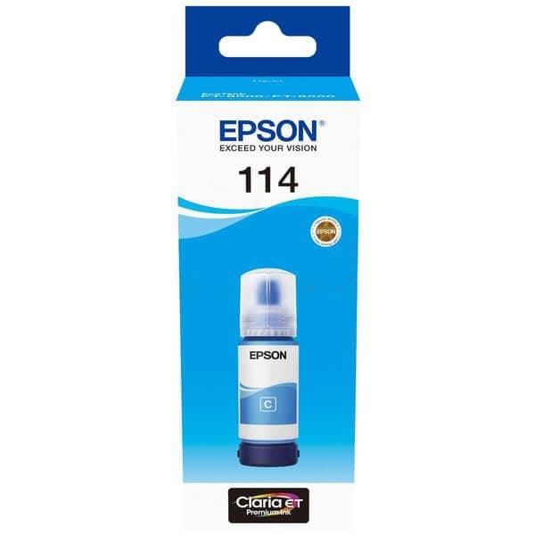 Epson Blekk C13T07B240 114 Cyan Ecotank