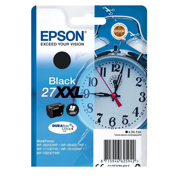 Epson Bläckpatron Dura Brite Ultra 27 Xxl T 2791 Svart