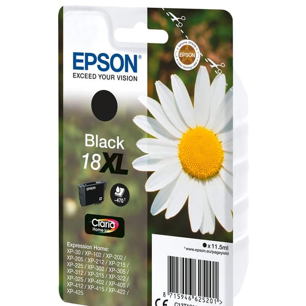 Epson Bläckpatron Xl Claria Home T181 T1811 Svart