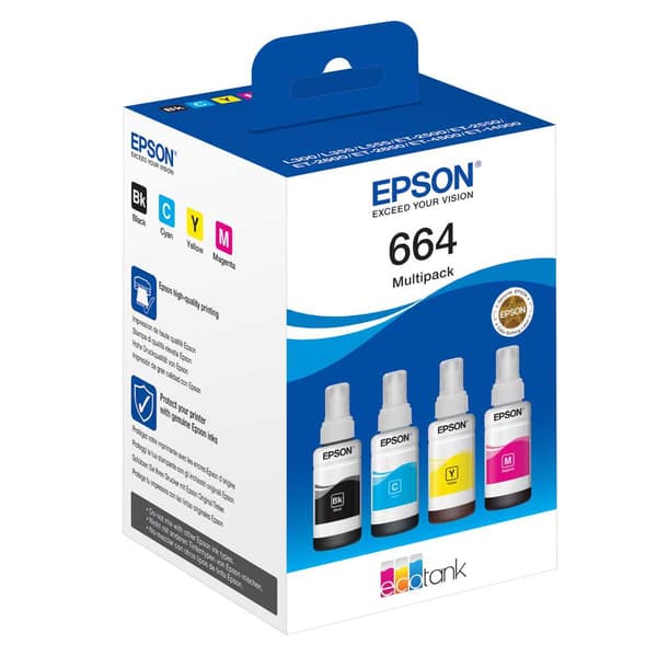 Epson Bläckpatron Ecotank 664 Flerfärgad