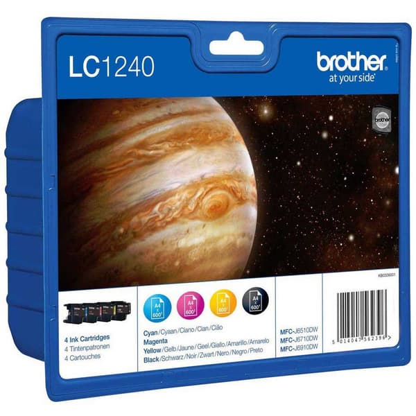 Brother Lc 1240 Blister Blister Blækpatron Flerfarvet