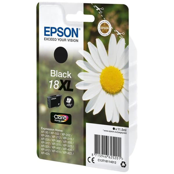 Epson Bläckpatron Home Claria 18xl Svart