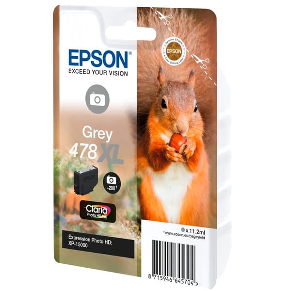 Epson Bläckpatron Claria Photo Hd 478 Xl T04f6 Svart