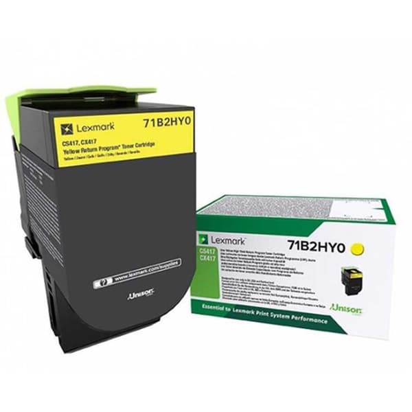Lexmark Toner Med Høj Kapacitet 71b2hy0 Gul