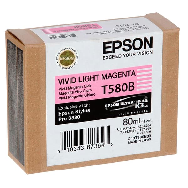 Epson Bläckpatron T 580 80ml T 580b Lila