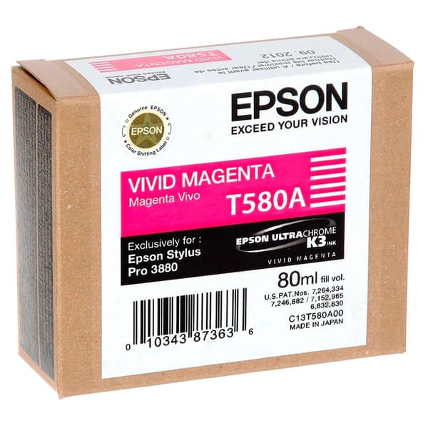 Epson Bläckpatron T 580 80ml T 580a Lila