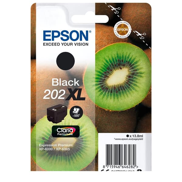 Epson Bläckpatron Claria Premium 202 Xl T 02g1 Svart