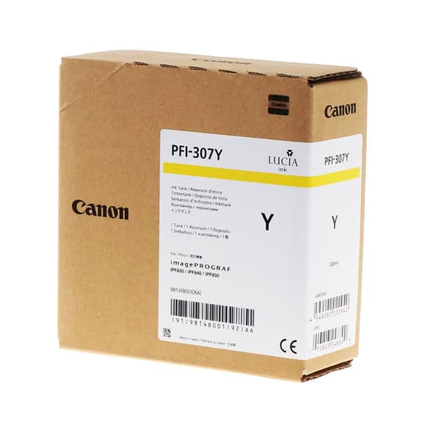 Canon Blækpatron Pfi-307y Gul