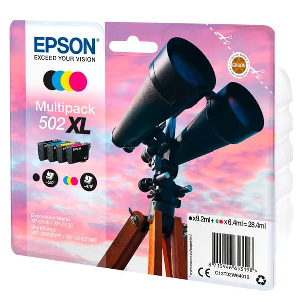 Epson Bläckpatron Multi Pack 502 Xl T 02w6 Flerfärgad