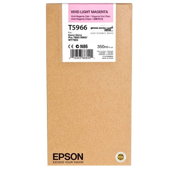 Epson Bläckpatron Vivid Light T 596 350 Ml 5966 Lila