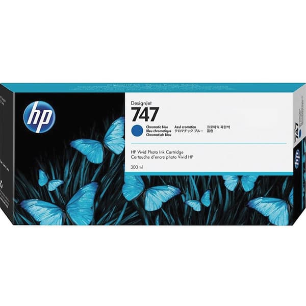 Hp Blækpatron 747 Blå