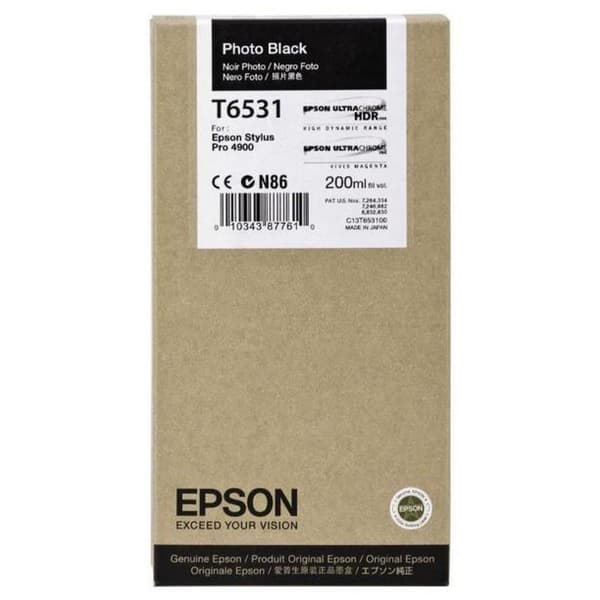 Epson Bläckpatron Ultra Chrome Hdr T6531 Svart