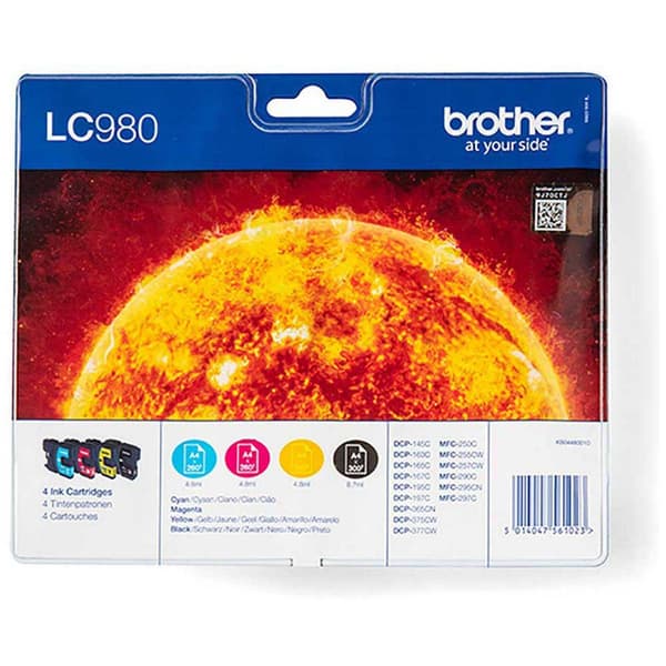 Brother Bläckpatron Lc-980valbp Flerfärgad