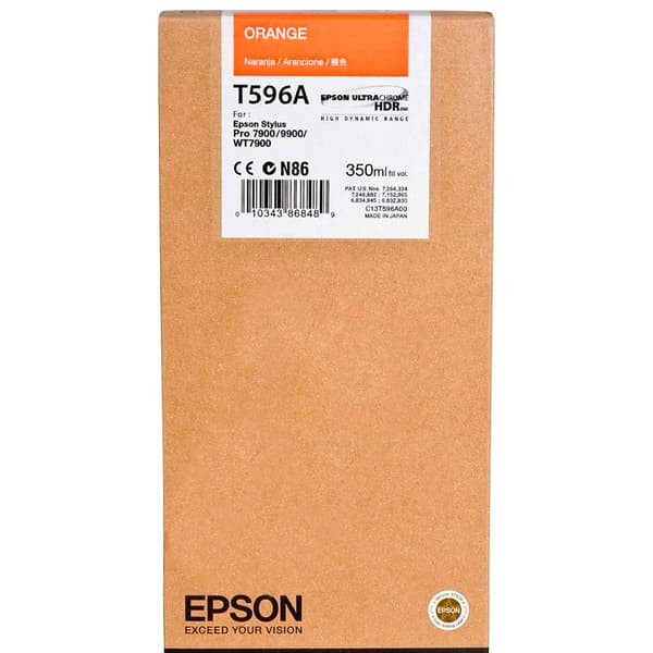 Epson Bläckpatron T 596 350ml T 596a Orange