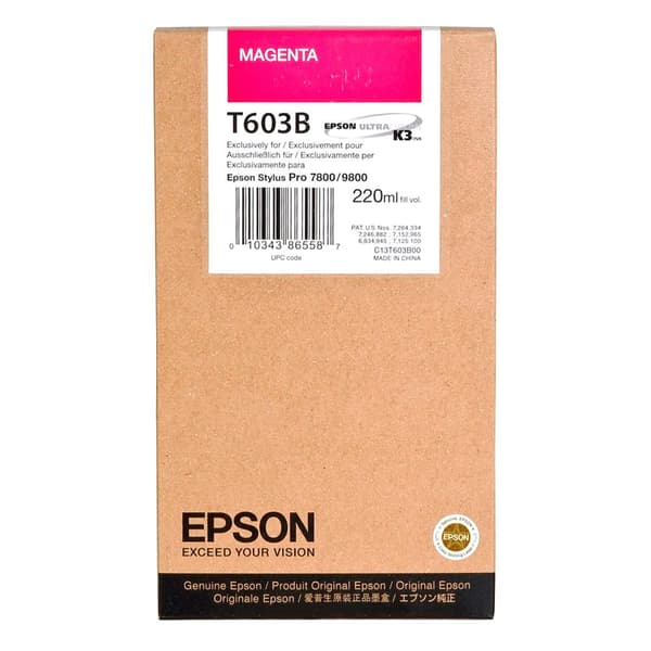 Epson Blækpatron T 603 220ml T 603b Lilla