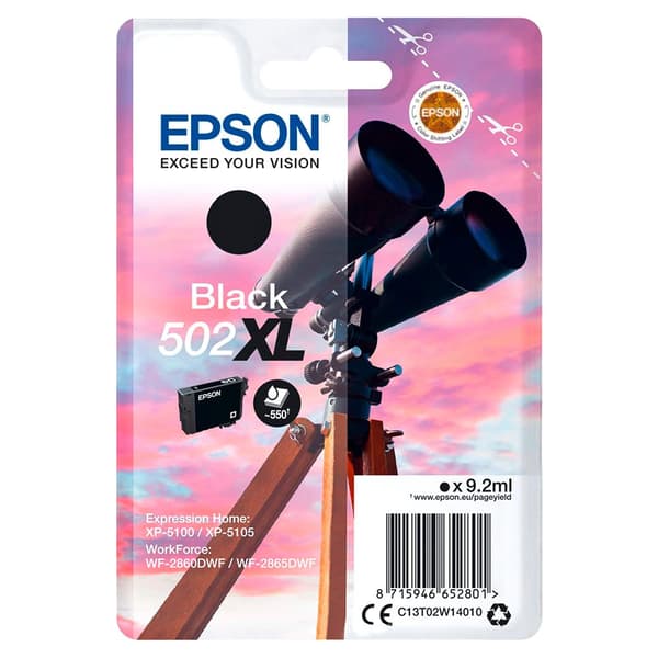 Epson Bläckpatron 502 Xl T 02w1 Svart