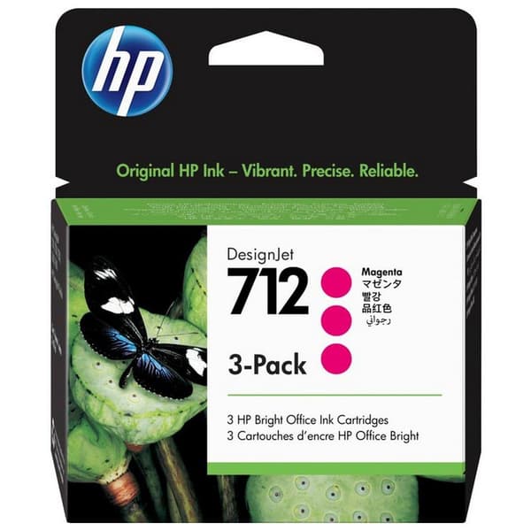 Hp 712 29ml 3 Enheder Blæk Cartrige Lilla