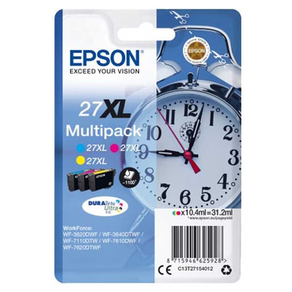 Epson Bläckpatron Dura Brite Ultra 27xl Multi Pack T2715 Flerfärgad